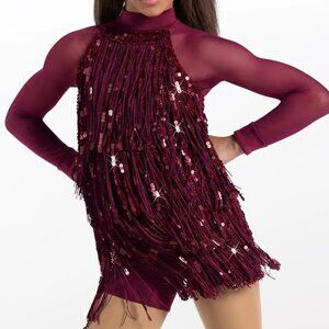 Weissman Style #13016, Bad Boy Good Man, Black Cherry, Size MA